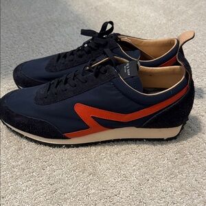 rag & bone Navy and Orange Men's Sneakers